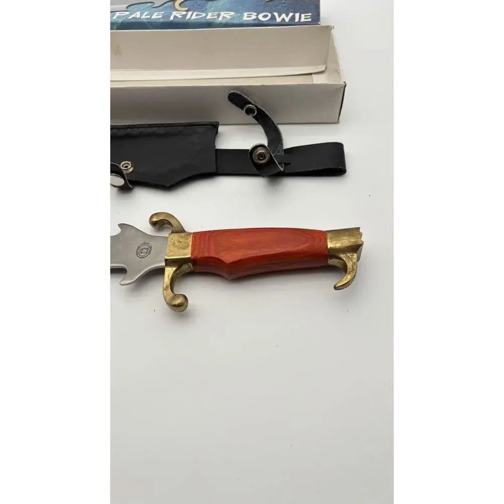 Frost Cutlery Pale Rider Bowie Knife CW-217WW WINE PAKAWOOD HANDLE